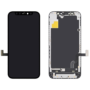 Дисплей для iPhone 12 mini + тачскрин черный с рамкой (In-Cell)