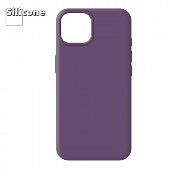 Силиконовый чехол для iPhone 14 "Silicone Case" (Iris)