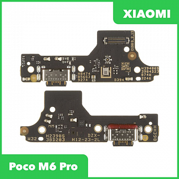 Системный разъем (разъем зарядки) для Xiaomi Poco M6 Pro, микрофон