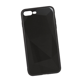 Защитная крышка "LP" для Apple iPhone 7 Plus, 8 Plus "Diamond Glass Case", черный бриллиант (коробка)
