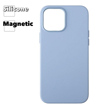 Силиконовый чехол для iPhone 13 Pro Max "Silicone Case" with MagSafe (Blue Fog)