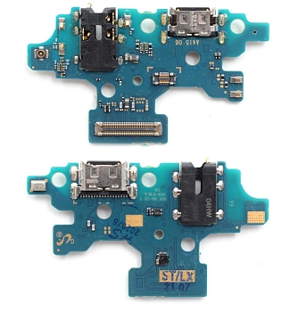 Разъем зарядки для телефона Samsung A415F (A41) с разъемом гарнитуры и микрофоном