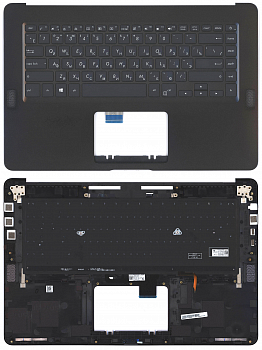 Клавиатура для ноутбука Asus UX550VD черная, Топкейс