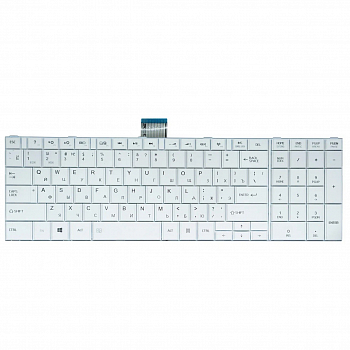 Клавиатура для ноутбука Toshiba Satellite C850, C855, C870 белая