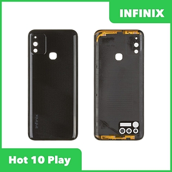 Задняя крышка для Infinix Hot 10 Play (X688B) (черный)