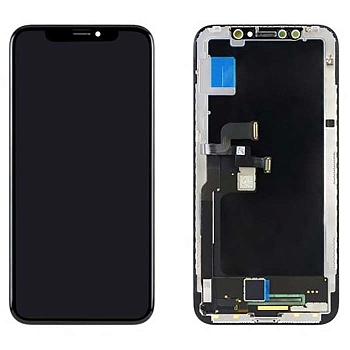 Дисплей для iPhone X + тачскрин черный с рамкой (OLED GX)