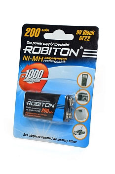 Аккумулятор Robiton 200MH9 BL1, 1 штука