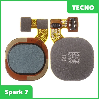 Шлейф для Tecno Spark 7 сканер отпечатка пальцев (зеленый)