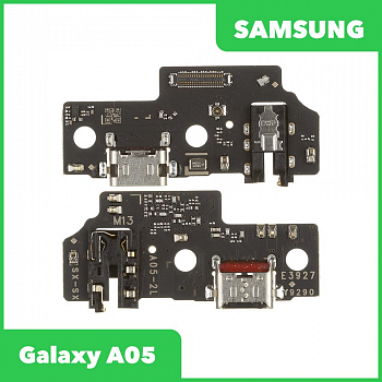 Системный разъем (разъем зарядки) для Samsung Galaxy A05 SM-A055, микрофон