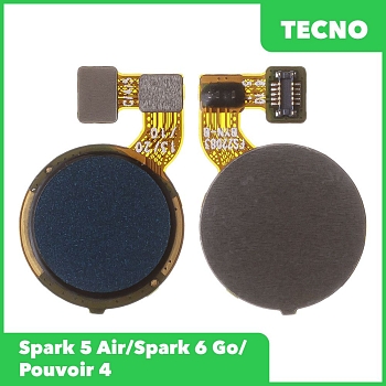 Шлейф для Tecno Spark 5 Air, Spark 6 Go, Pouvoir 4 сканер отпечатка пальцев (зеленый)
