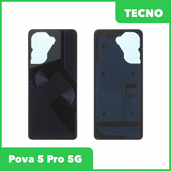 Задняя крышка для Tecno Pova 5 Pro 5G (LH8n) (черный)