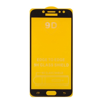 Защитное стекло Colorful Tempered Glass для телефона Samsung Galaxy J7 2017 (J730F), черная рамка