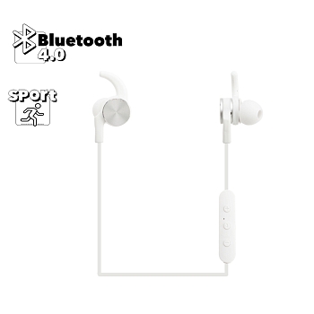 Bluetooth гарнитура WK Bluetooth Earphone BD150 стерео вставная, белая