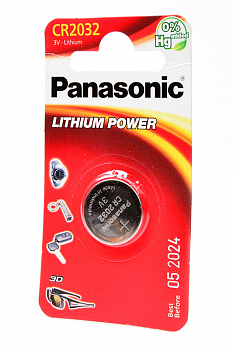 Батарейка Panasonic Lithium Power CR-2032EL, 1B CR2032 BL1