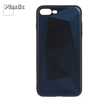 Защитная крышка "LP" для Apple iPhone 7 Plus, 8 Plus "Diamond Glass Case", синий бриллиант (коробка)