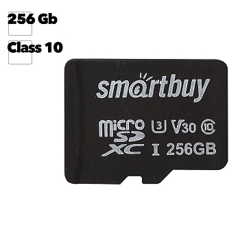 Карта памяти SmartBuy MicroSD 256GB (class 10), без адаптера