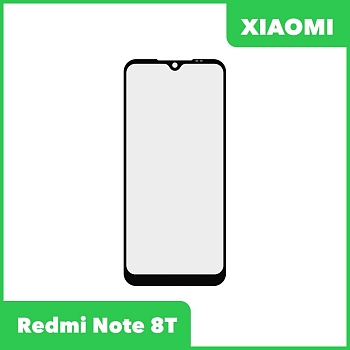 Стекло + OCA пленка для переклейки Xiaomi Redmi Note 8T, черный