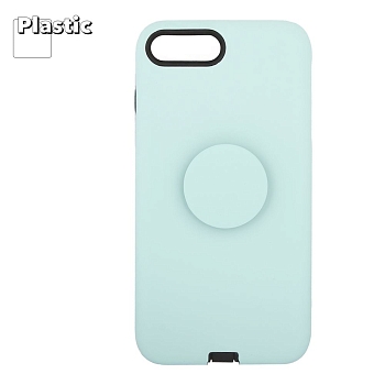 Защитная крышка "LP" для Apple iPhone 7 Plus, 8 Plus "PopSocket Case", бирюзовая (коробка)