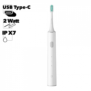 Электрическая зубная щетка Xiaomi Mijia Sonic Electric Toothbrush T300 MES602 (белая)