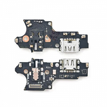 Разъем зарядки для телефона Realme C11, C15 (RMX3231, RMX2180) с разъемом гарнитуры и микрофоном