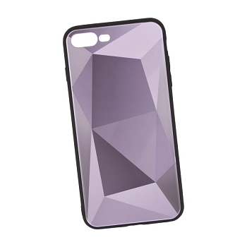 Защитная крышка "LP" для Apple iPhone 7 Plus, 8 Plus "Diamond Glass Case", фиолетовый бриллиант (коробка)