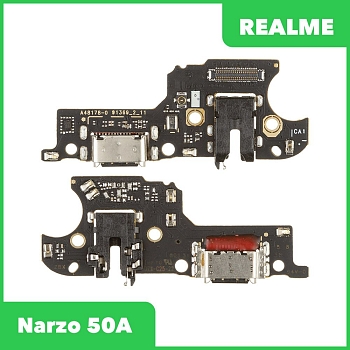 Разъем зарядки для телефона Realme Narzo 50A (RMX3430), микрофон