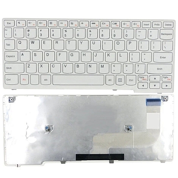 Клавиатура для ноутбука Lenovo IdeaPad Yoga 11S белая, рамка белая