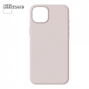 Силиконовый чехол для iPhone 15 Plus "Silicone Case" (Light Pink)
