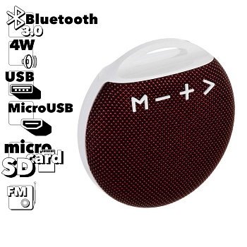 Bluetooth колонка "LP" LP-G1 Micro SD/USB/FM, красный
