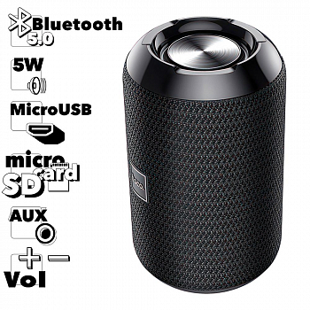 Bluetooth колонка Hoco HC1 Trendy Sound Sports Wireless Speaker, черный