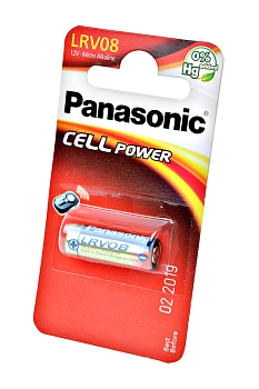 Батарейка (элемент питания) Panasonic Cell Power LRV08L/1BE LRV08 23A BL1 0%Hg, 1 штука