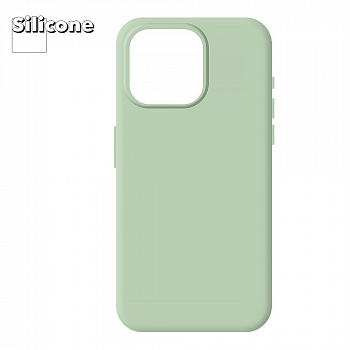 Силиконовый чехол для iPhone 15 Pro Max "Silicone Case" (Soft Mint)