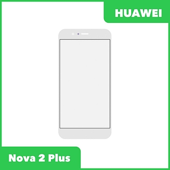 Стекло + OCA пленка для переклейки Huawei Nova 2 Plus (BAC-L21), белый