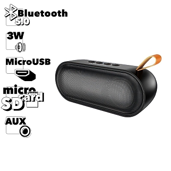 Bluetooth колонка Borofone BR8 Broad Sound Sports Wireless Speaker, черный