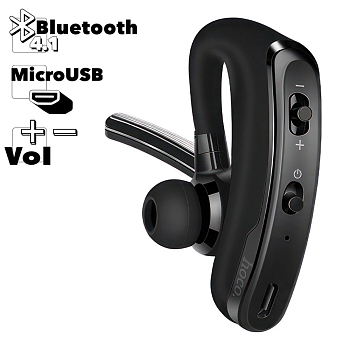 Bluetooth гарнитура Hoco E15 Rede Business Wireless Earphone моно, черная