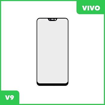 Стекло + OCA пленка для переклейки Vivo V9, черный