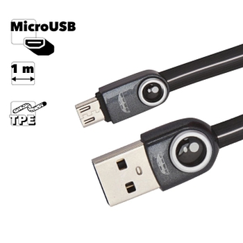 USB кабель Remax Lemen Series Cable RC-101m MicroUSB, черный