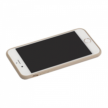 Защитная крышка для iPhone 6, 6s Leather TPU Case (золотая коробка)