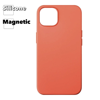 Силиконовый чехол для iPhone 13 "Silicone Case" with MagSafe (Nectarine)