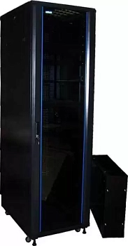 Шкаф серверный 19" Business Advanced, 47U 600x1000, без дверей, с боковыми стенками, черный, 4 ЧАСТИ, TWT-CBA-47U-6x10-00