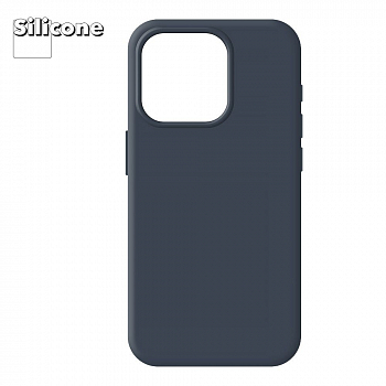 Силиконовый чехол для iPhone 14 Pro "Silicone Case" (Storm Blue)