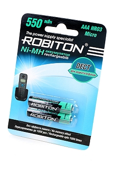 Аккумулятор Robiton DECT 550MHAAA-2, 1 штука