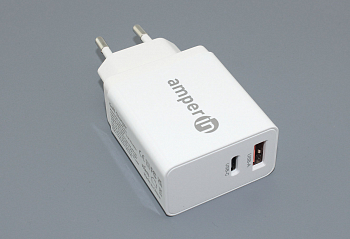 Блок питания (сетевой адаптер) Amperin USB-C (YDS-TC045-001F) 45W, white