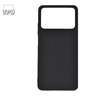 Силиконовый чехол "LP" для Xiaomi POCO X4 Pro 5G TPU (черный непрозрачный) европакет