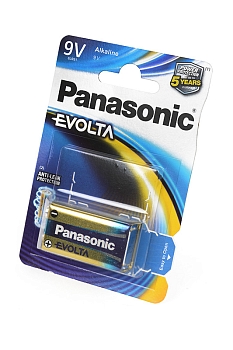 Батарейка (элемент питания) Panasonic Evolta 6LR61EGE/1BP 6LR61 BL1, 1 штука
