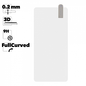 Защитное стекло "One Minute" для телефона Realme 11 Pro 3D UV Glue Nano Liquid Full Curved Glass