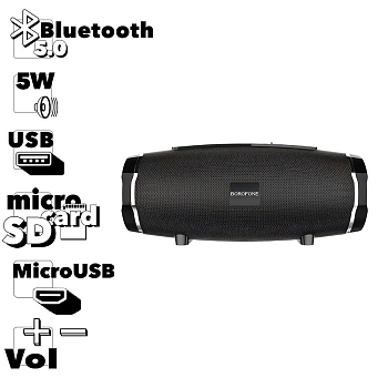 Bluetooth колонка Borofone BR3, черный