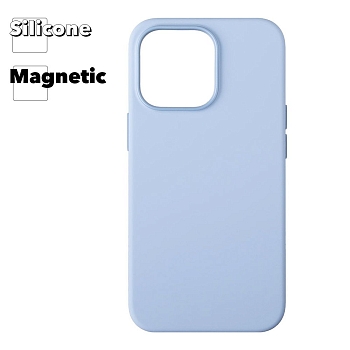 Силиконовый чехол для iPhone 13 Pro "Silicone Case" with MagSafe (Blue Fog)