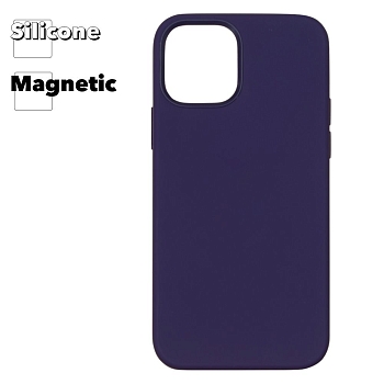 Силиконовый чехол для iPhone 12, 12 Pro "Silicone Case" with MagSafe (Amethyst)