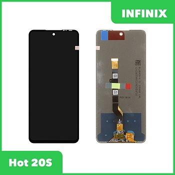 LCD дисплей для Infinix Hot 20S в сборе с тачскрином, 100% оригинал (черный)